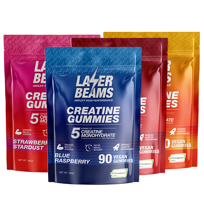 Laser Beams Gummies Creatine Gummies 4-Flavor Variety Pack