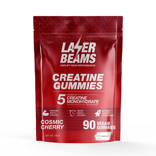 Laser Beams Gummies 1 Month Supply Cosmic Cherry Creatine Monohydrate Gummies
