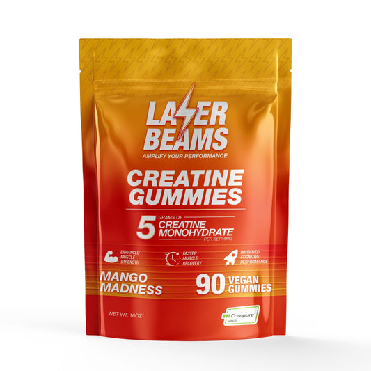 Laser Beams Gummies 1 Month Supply Mango Madness Creatine Gummies
